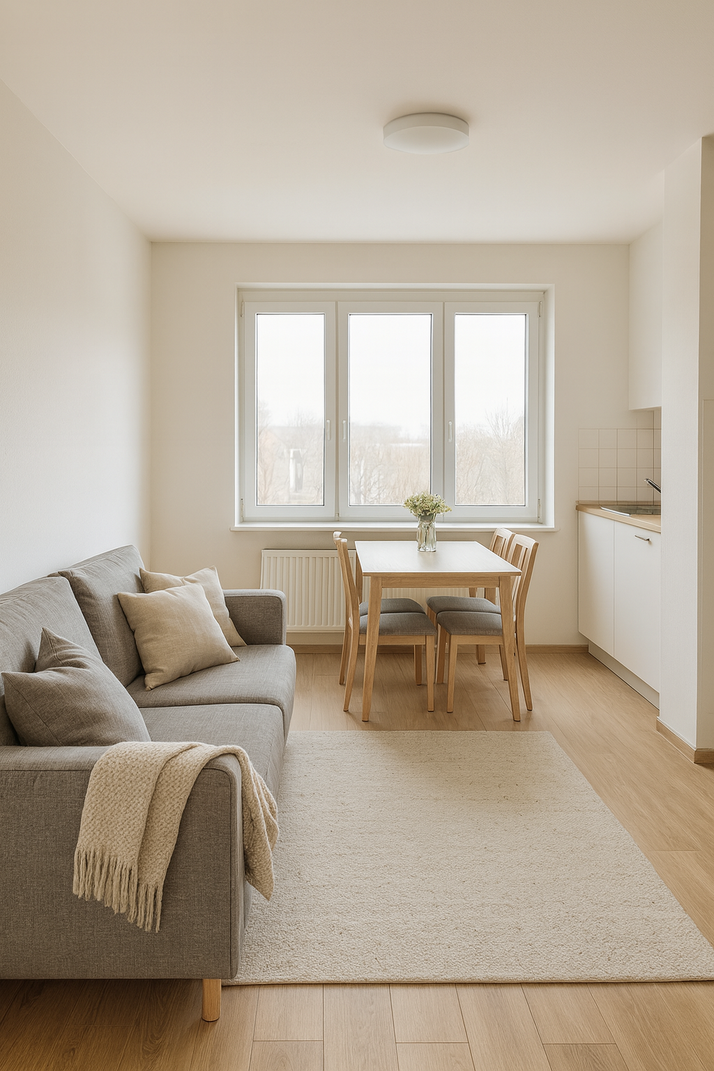 Kompakte 1,5-Zimmer-Wohnung mit EBK – ideal für Singles