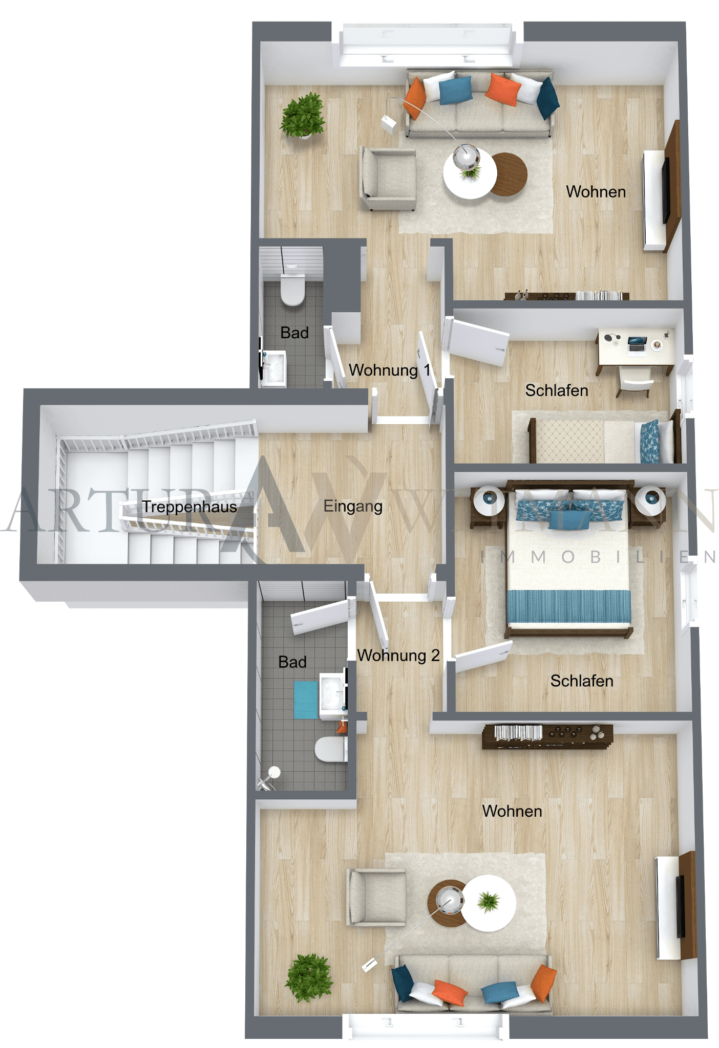 Mehrfamilienhaus auf großem Grundstück mit Neubaupotenzial