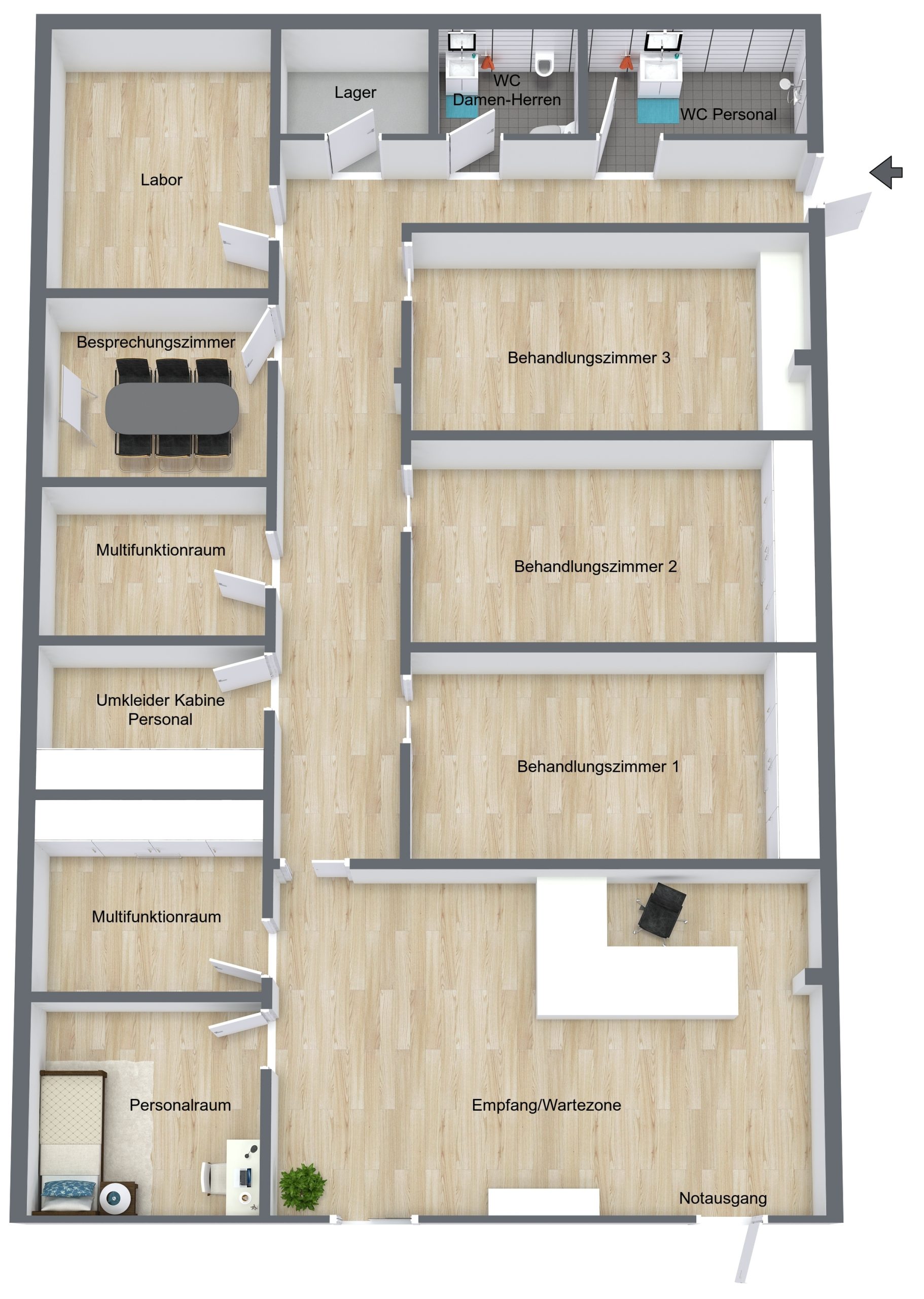 Erstbezug | Moderne Praxis-/Gewerbefläche im Gesundheitsbereich | EG | ca. 190 m² | Lahr